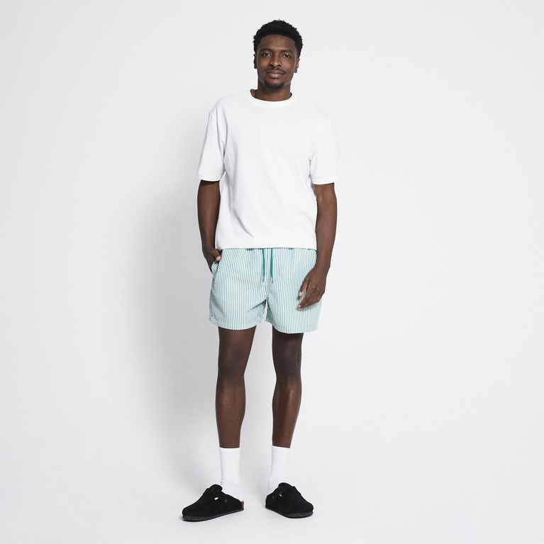 Swim shorts "Loa Seersucker" Green